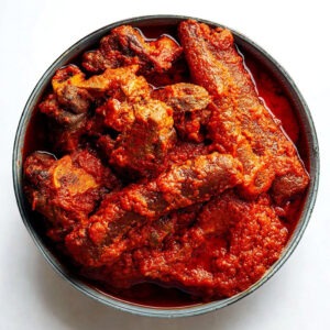 A bowl of assorted meat stew