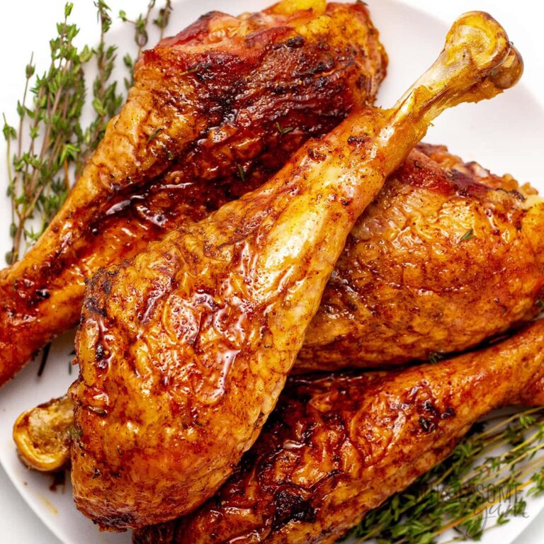 A bowl of turkey drums
