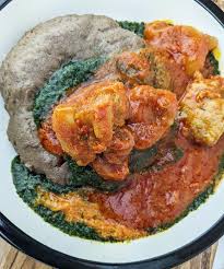 amala with assorted soup